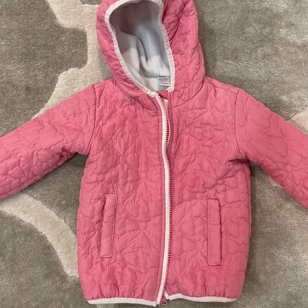 Girls quilted puffer coat